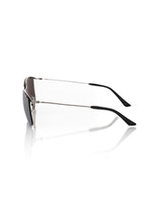 Silver Metallic Fibre Men Sunglass