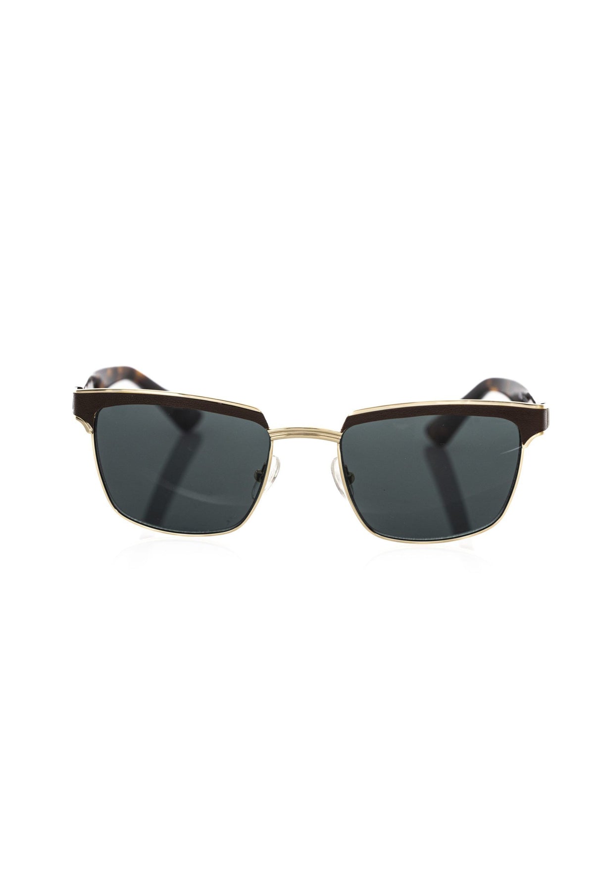 Brown Metallic Fiber Men Sunglass