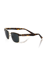 Brown Metallic Fiber Men Sunglass
