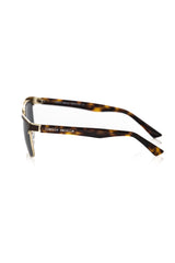 Brown Metallic Fiber Men Sunglass