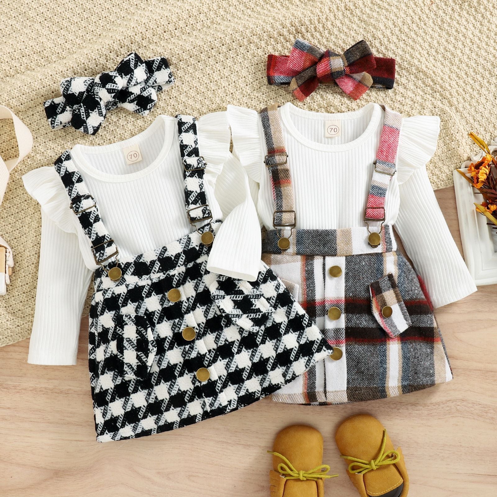 Fashion With Skirt Girls' Two-piece Suit