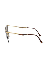 Gold Metallic Fiber Women's Sunglasses