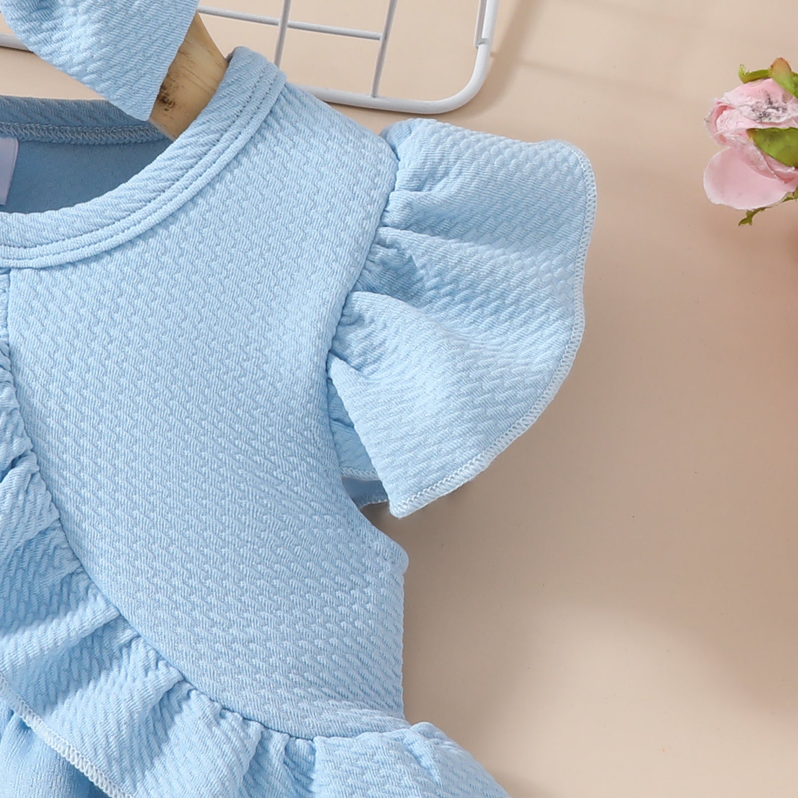 Girls' Sleeveless Short Top Mesh Dress