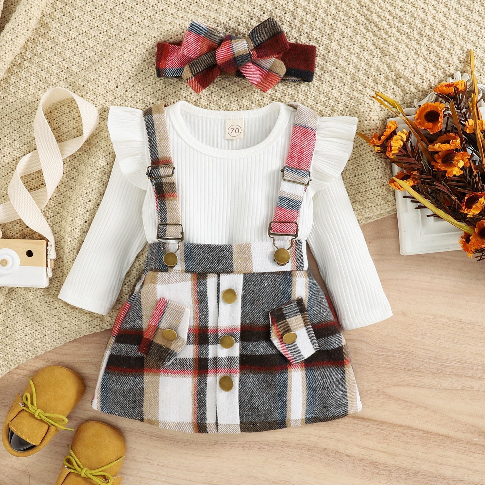 Fashion With Skirt Girls' Two-piece Suit