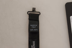 ربطة عنق بابيلون سوداء قابلة للتعديل مصنوعة من الحرير 100٪