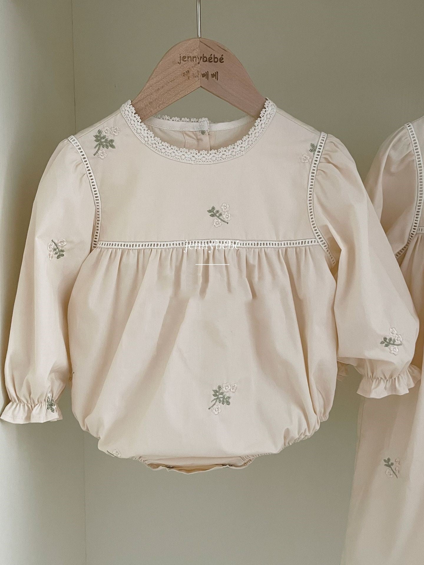 Toddler Baby Embroidery Climbing Suit Onesie