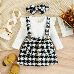 Fashion With Skirt Girls' Two-piece Suit