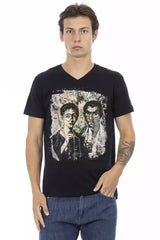 Black Cotton Men's T-Shirt