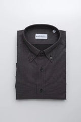 Black Cotton Men's Shirt
