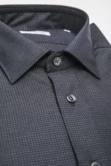 Black Cotton Men's Shirt