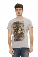 Gray Cotton Men's T-Shirt