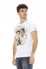 White Cotton Men's T-Shirt