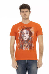 Orange Cotton Men's T-Shirt