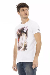 White Cotton Men's T-Shirt