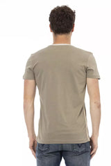 Green Cotton Men's T-Shirt