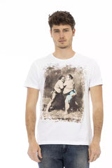 White Cotton Men's T-Shirt