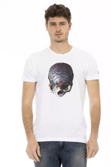 White Cotton Men's T-Shirt