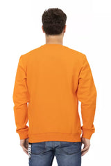 Orange Cotton Men's Sweater