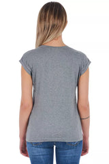 Gray Cotton Women's T-Shirt