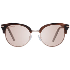 Brown Acetate & Metal Sunglasses