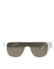 White Acetate Mirror Lenses DG4356 Sunglasses