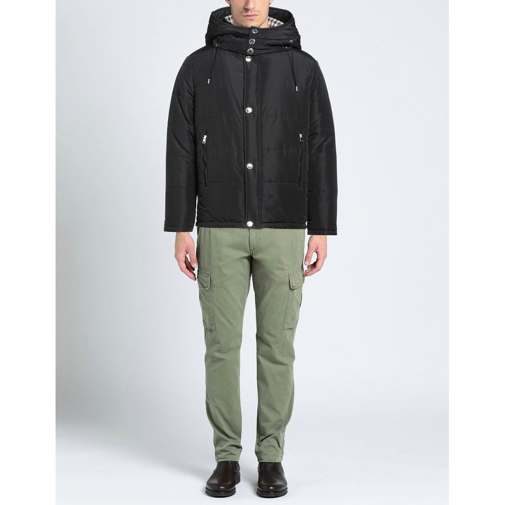 Black Polyamide Men's Jacket