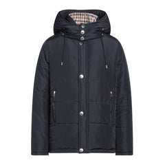 Blue Polyamide Men Jacket