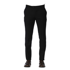 Black Wool Men Pants