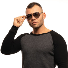 Gray Metal Sunglasses