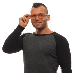 نظارات بلاستيكية بنية اللون (إطارات)