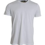 White Cotton Roundneck Short Sleeve T-Shirt
