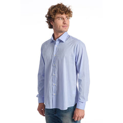 Light Blue Cotton Men Shirt