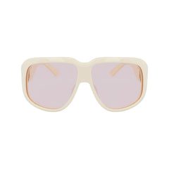 White Acetate Sunglasses