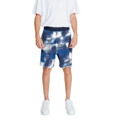 Blue Cotton Bermuda Shorts