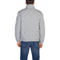 Gray Polyester Jackets &amp; Coat