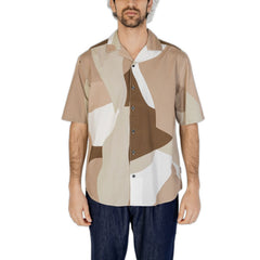 Brown Cotton Shortsleeve Shirt