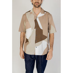 Brown Cotton Shortsleeve Shirt