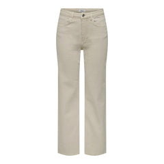 Beige Cotton Jeans & Pant