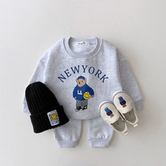 Cartoon Casual Loose Sports Suit