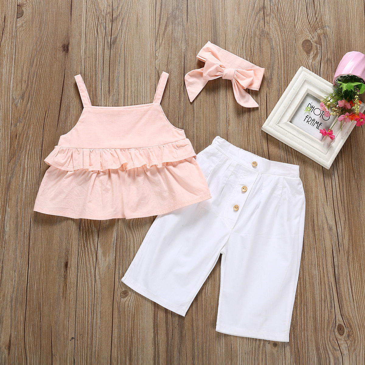 Children's suspender clothes suit