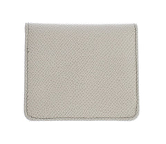White Dauphine Leather Case Wallet