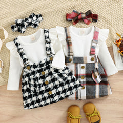 Fashion With Skirt Girls' Two-piece Suit
