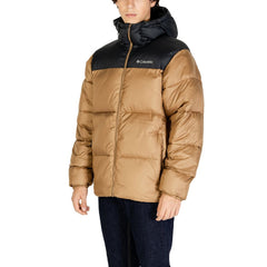 Beige Nylon Jackets &amp; Coat