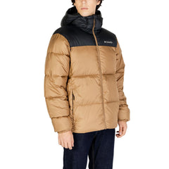 Beige Nylon Jackets &amp; Coat