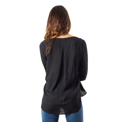 Black Polyester Blouse