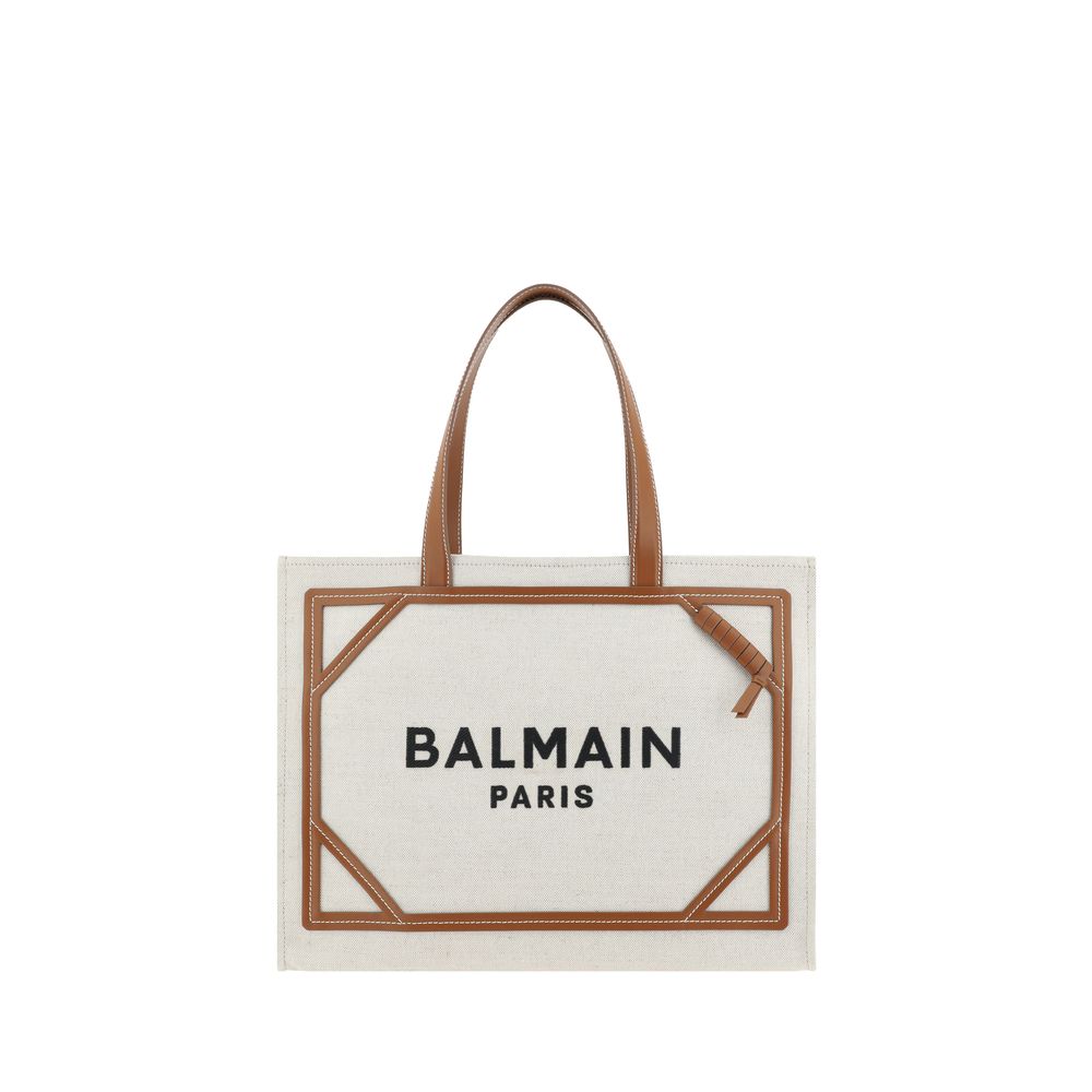 Beige Cotton Shoulder Bag