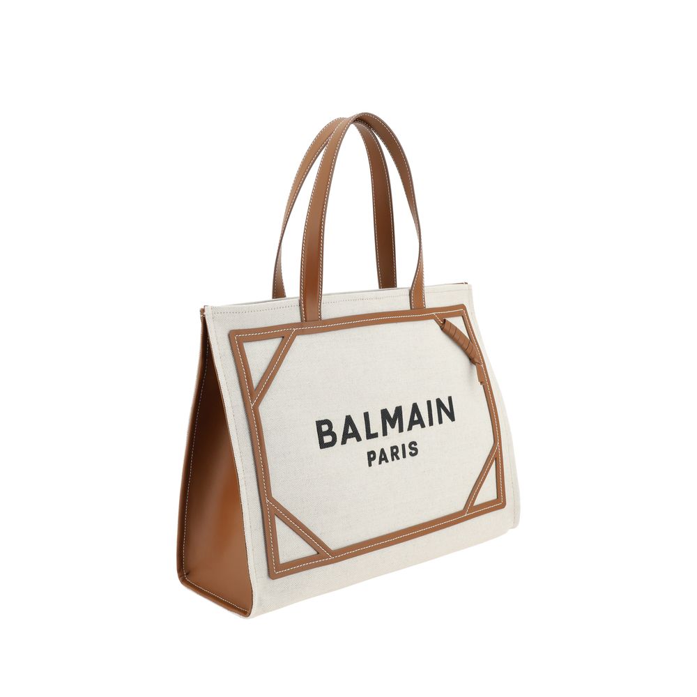 Beige Cotton Shoulder Bag