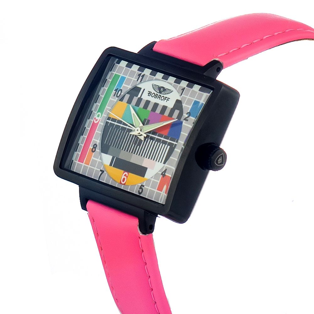 Multicolor Leather Watch