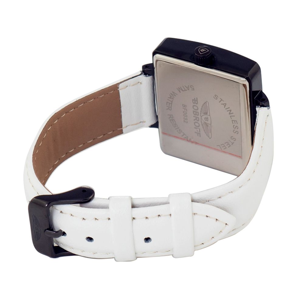 White Leather Watch