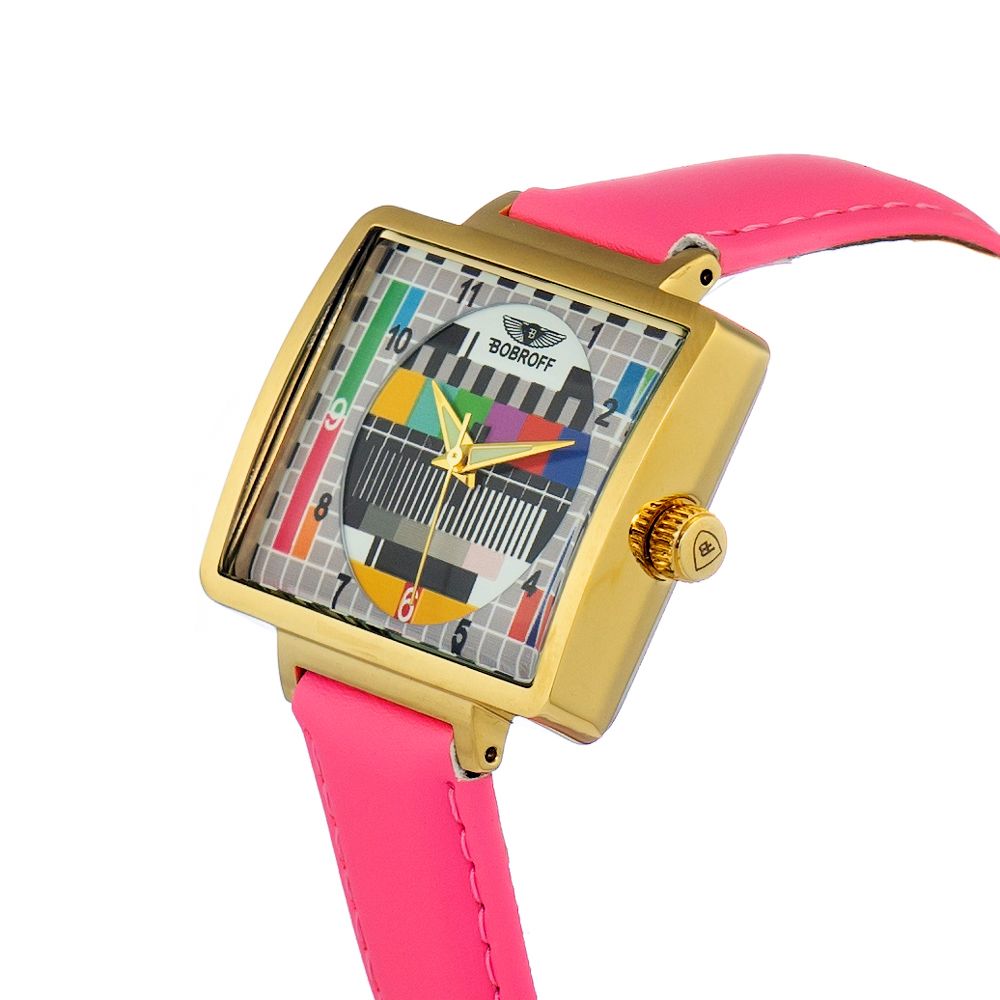 Multicolor Leather Watch